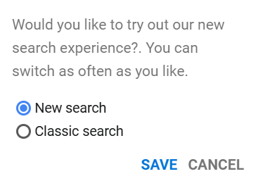 search options